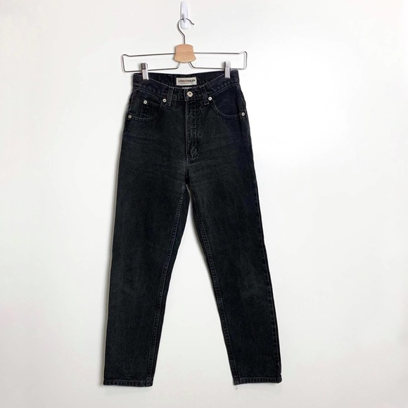 Vintage Denim - Vintage London Jean 90’s High Waisted Black Mom Jeans